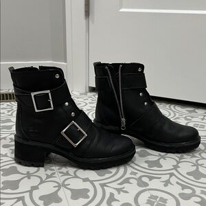 Timberland Black Kori Park Moto Boots
